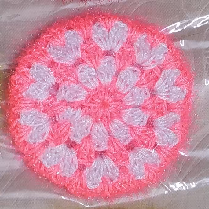 اسکاج طرح گل رنگ صورتی 