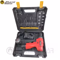 دریل شارژی 12 ولت لیتیوم با لوازم و باتری اضافه مدل رویال مکس royalmax