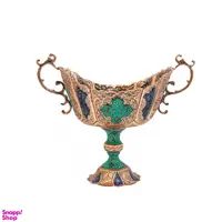 کشکول مسی قلم زنی طرح تذهیب کد 7069