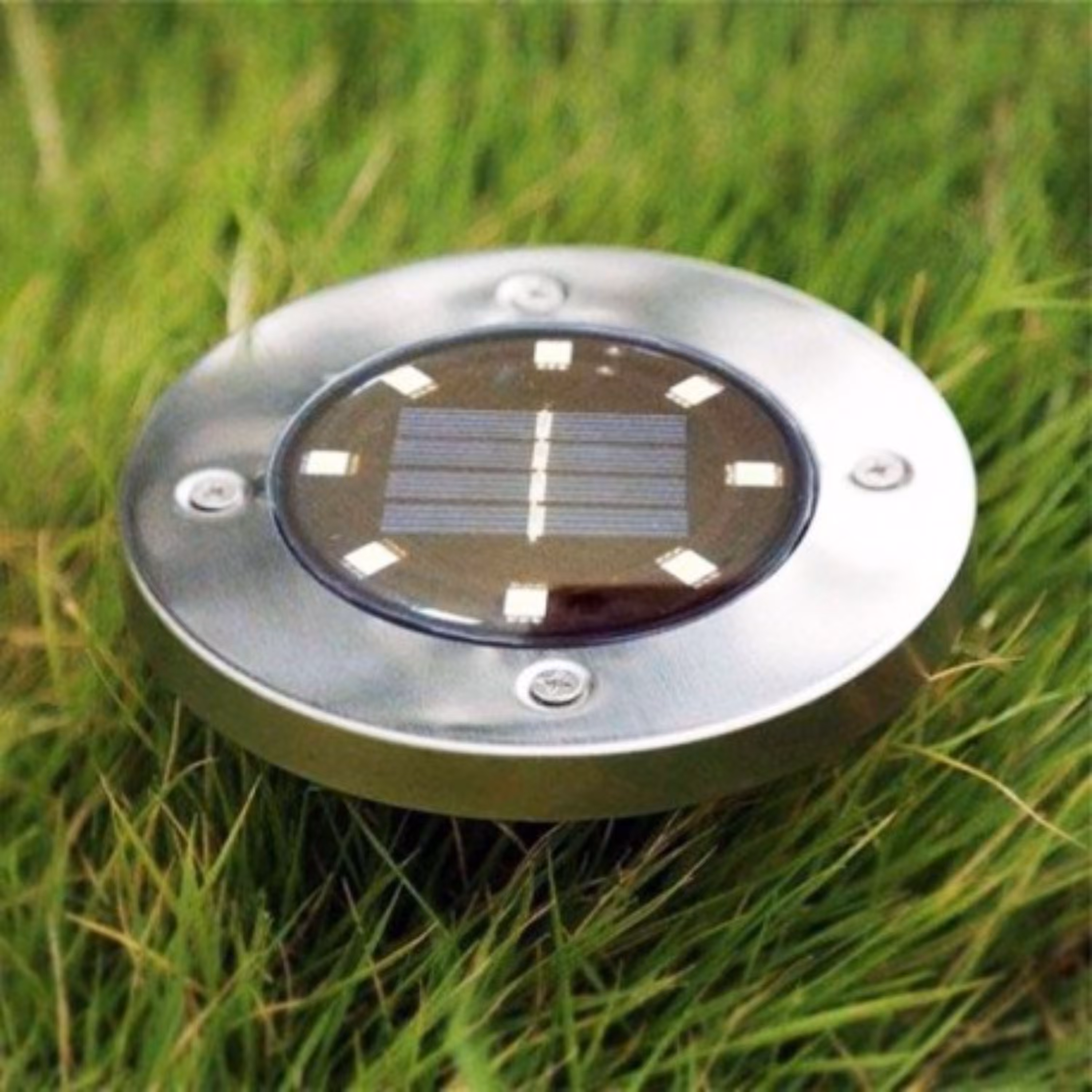 چراغ خورشیدی دیسکی 8LED دفنی