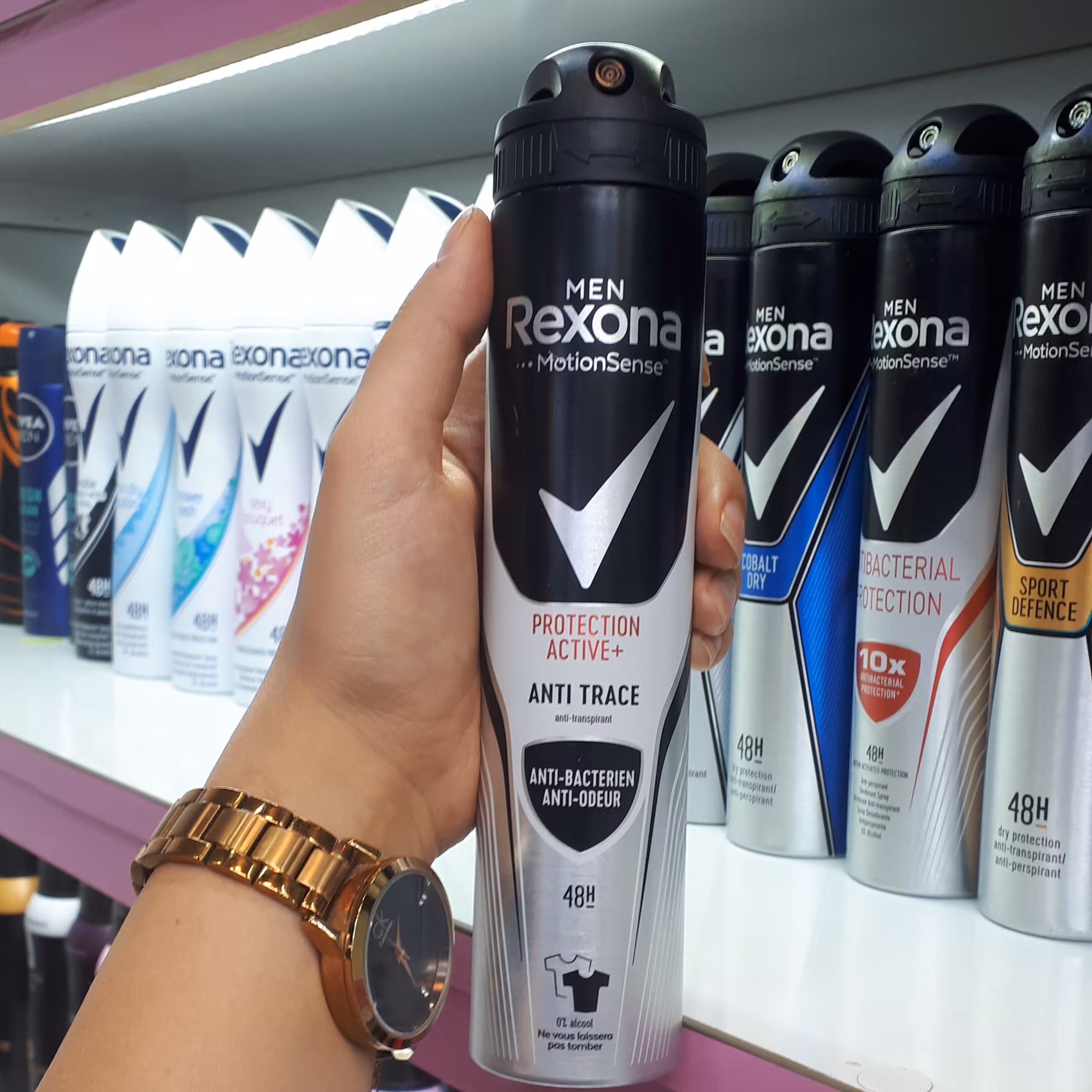 اسپری پودری ضد تعریق مردانه رکسونا مدل protection active