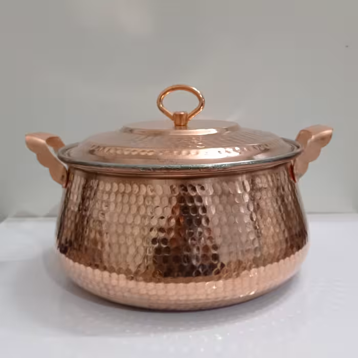 قابلمه مسی طرح دیگ سایز 2 (چهار نفره ) نانو