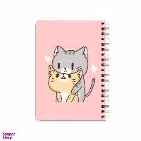 دفترچه یادداشت 80 برگ بامبیلیپ مدل گربه های عاشق کد 9710599