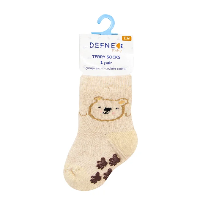 جوراب حوله ای استپ دار دفنه بیبی 224 Defne Baby