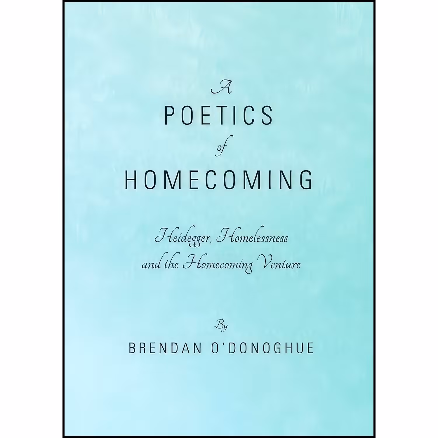 کتاب زبان اصلی A Poetics of Homecoming اثر Brendan ODonoghue