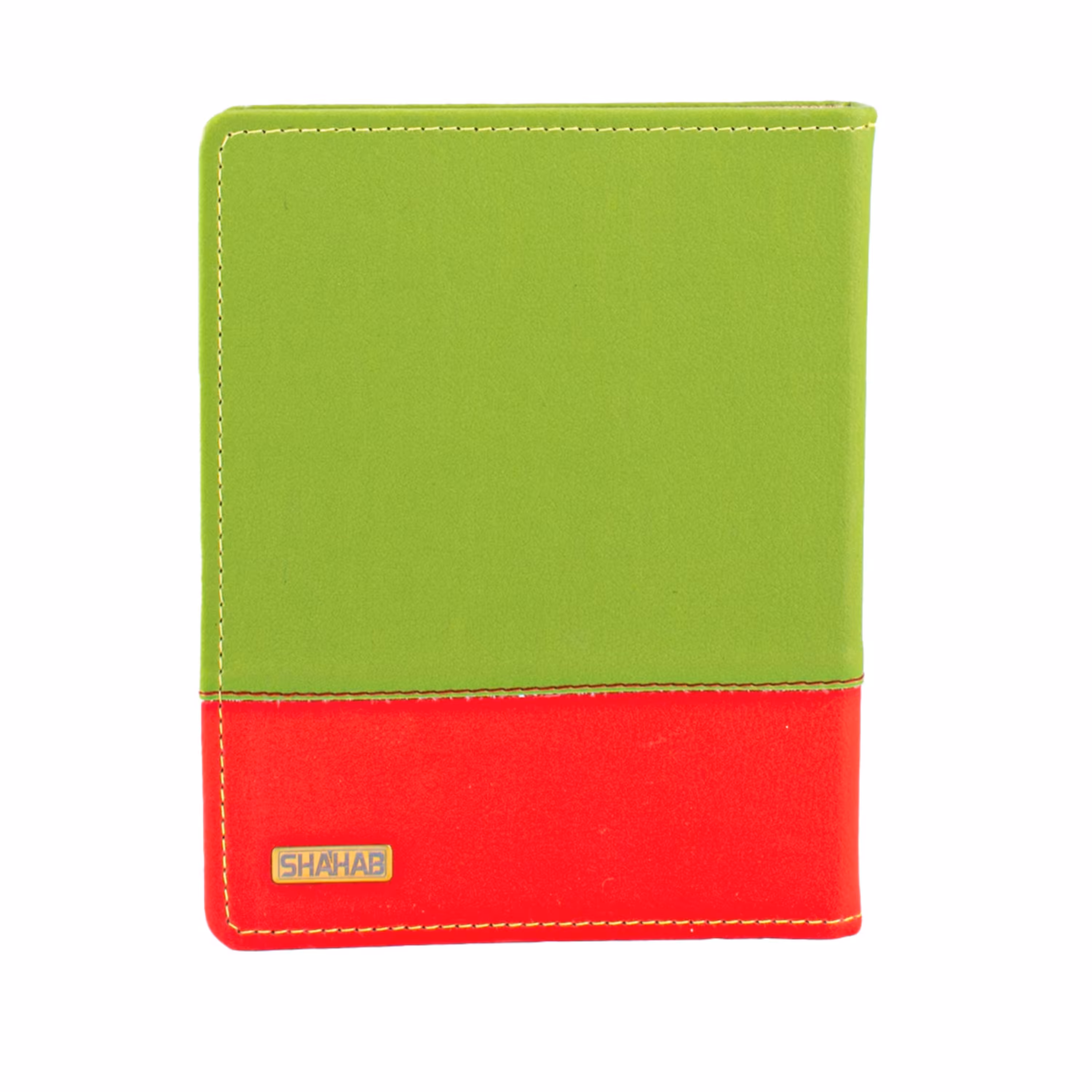 کلاسور مدل دو تکّه چرمی 20 حلقه سبز قرمز کد L1330