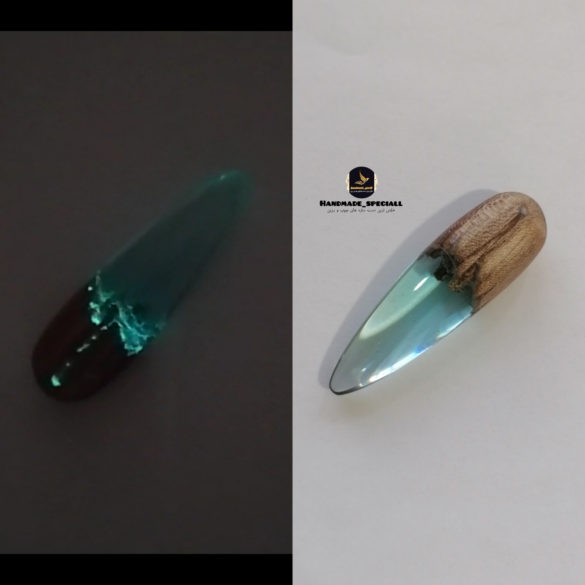 مضراب تارچوب و رزین، طرح اقیانوس (دستساز)خاص ترین دست سازه های چوب و رزین (ارسال رایگان)
