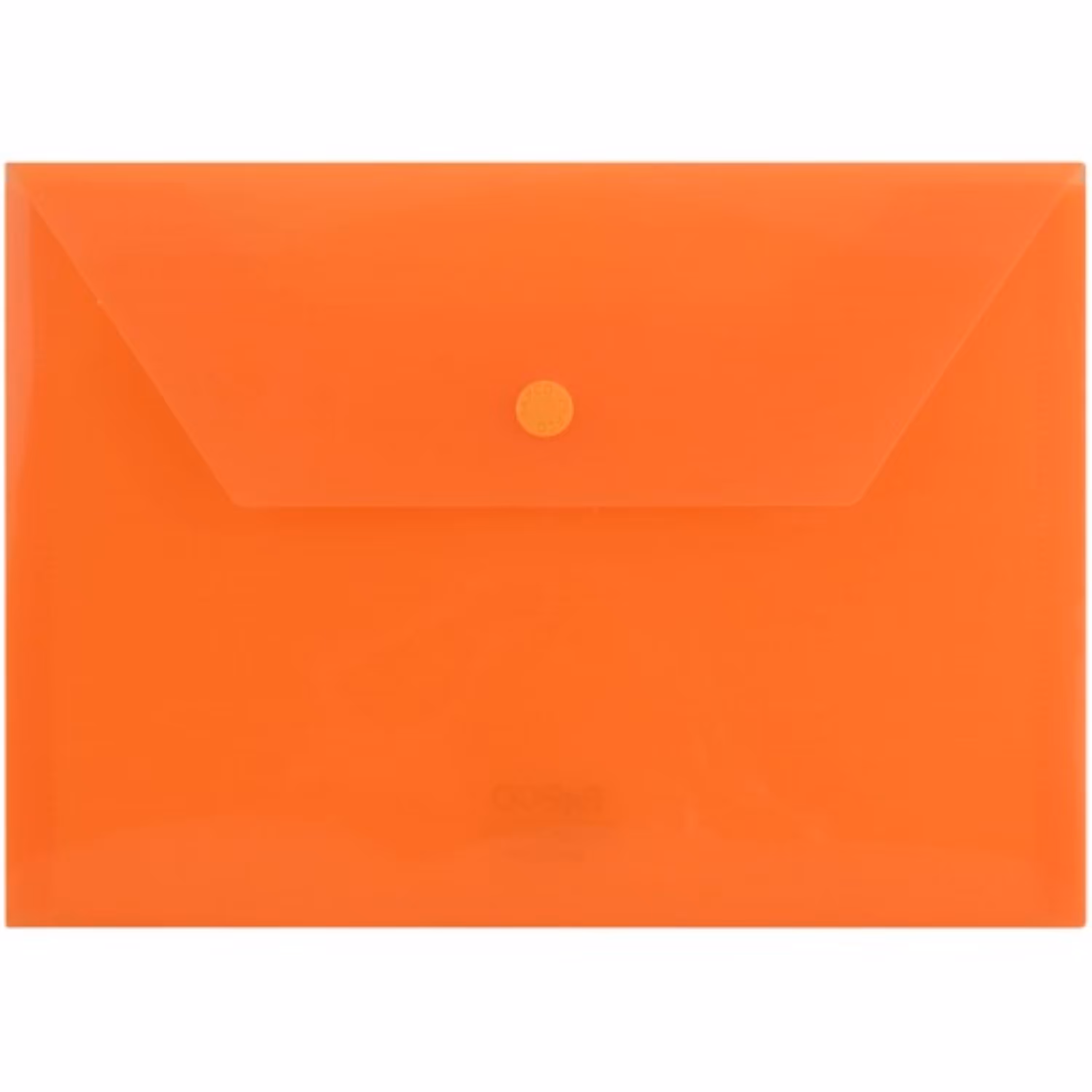 پوشه دکمه دار B5 پاپکو مدل مات کد B5-107M رنگ نارنجی