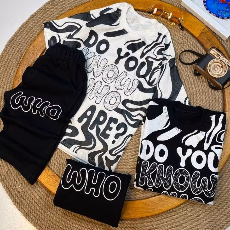 تیشرت شلوارک  نگین کوب بچگانه اسپرت 