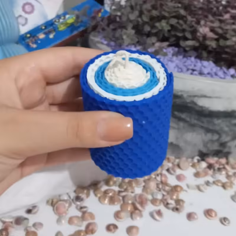 شمع موم عسلی 