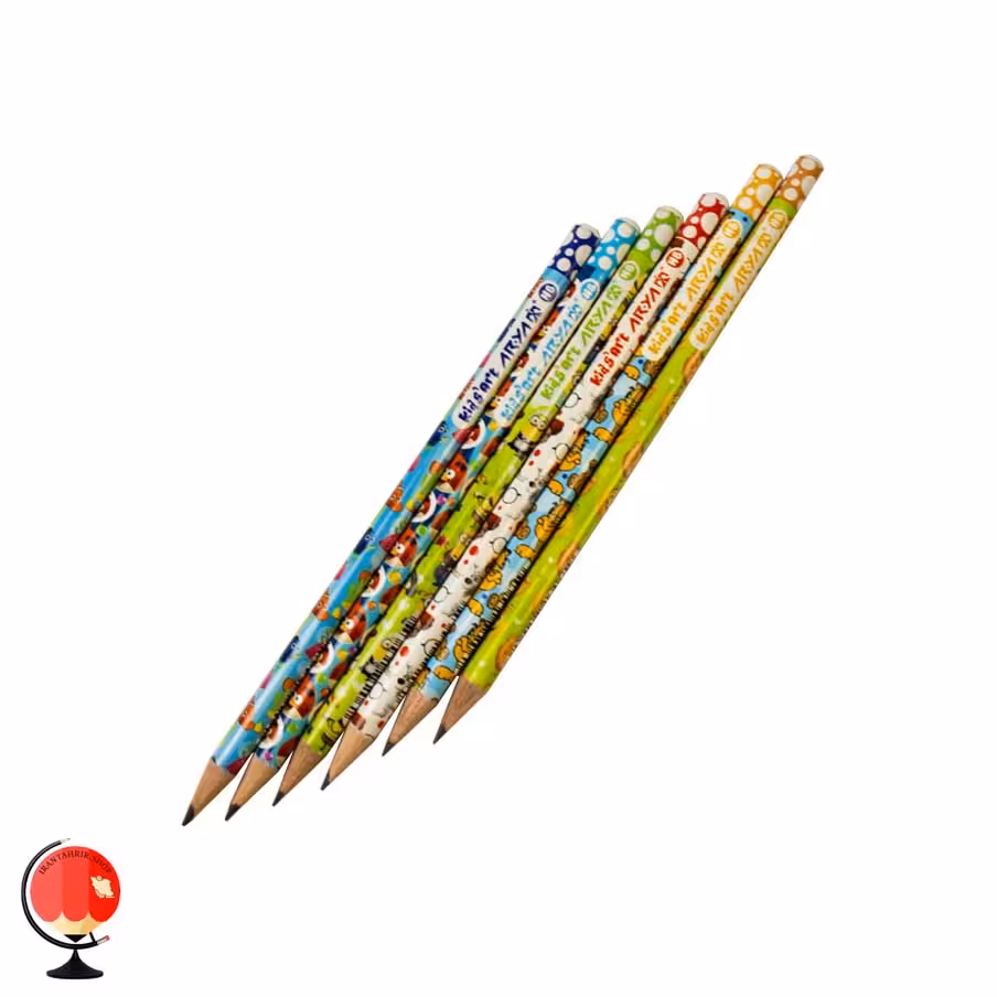 مداد مشکی آریا طرح کودکانه