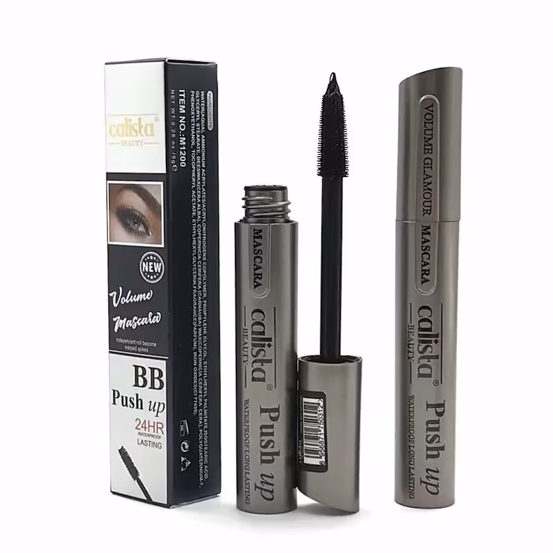 ریمل گیاهی کالیستا Calista مشکی 24 ساعته بلند کننده و حجم دهنده آرایشی چترا  پک 12 عددی