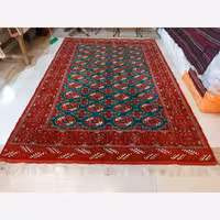 فرش دستبافت 6متری ترکمن رنگی