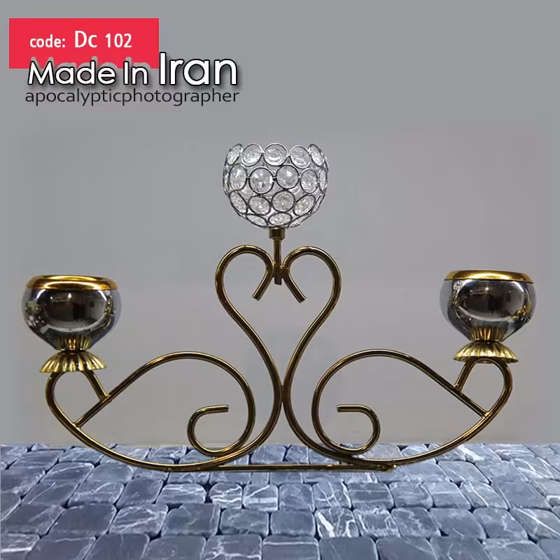 شمعدان سه شعله مدل فلامینگو مخصوص کافه ها 