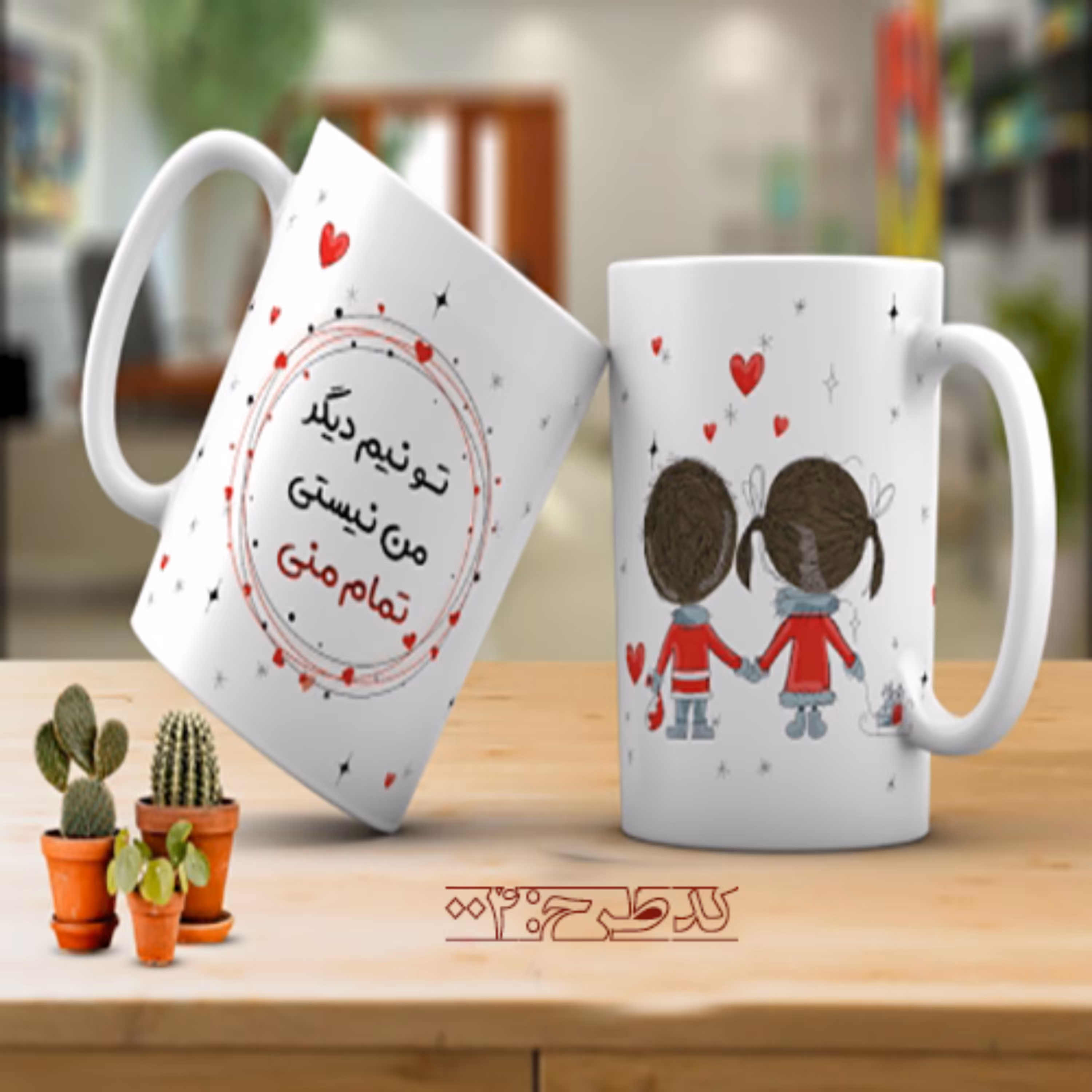 ماگ عاشقانه فانتزی طرح 004