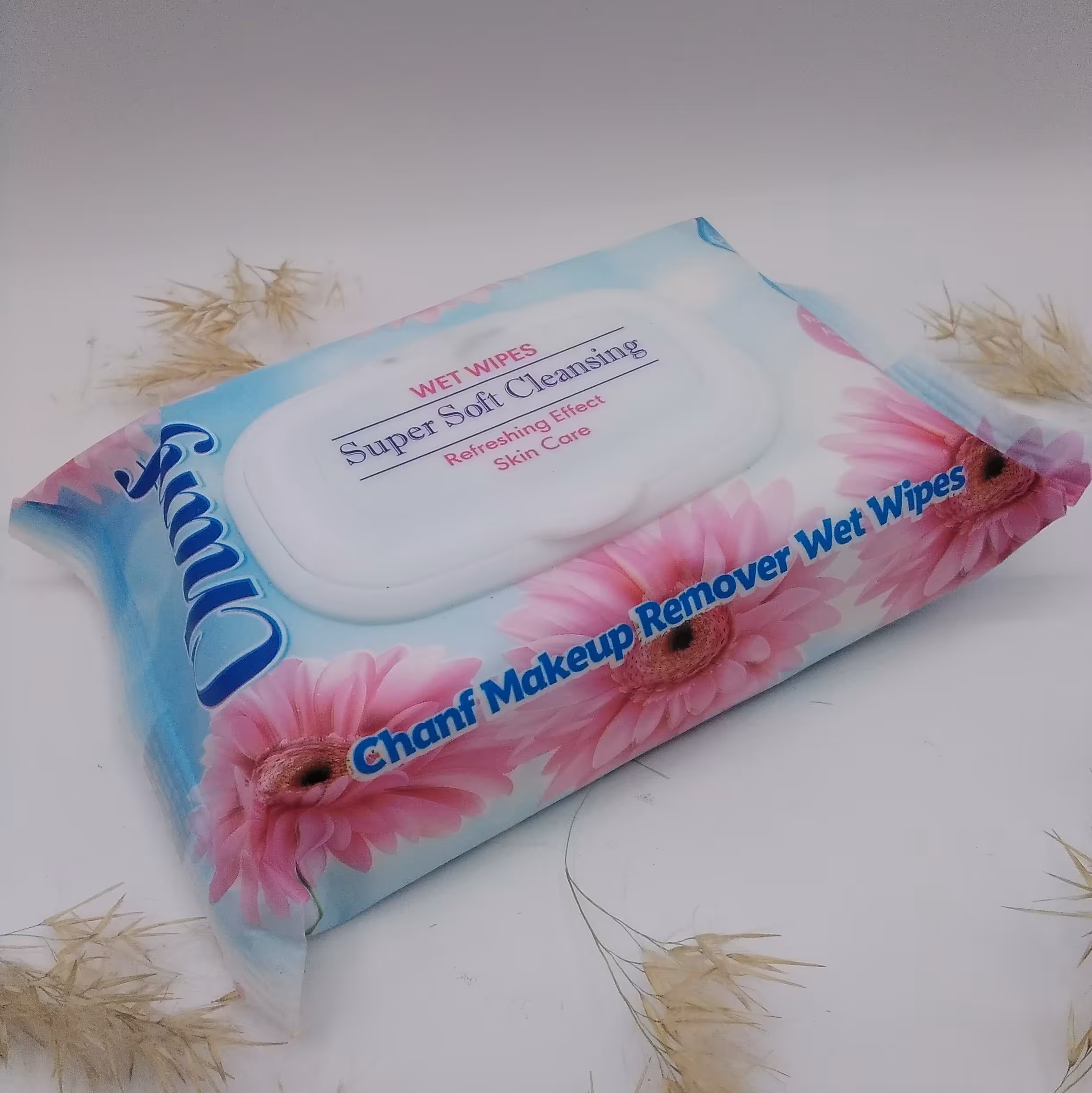 چانف دستمال مرطوب آرایشی پاکتی (درب دار)-بسته 42 عددی