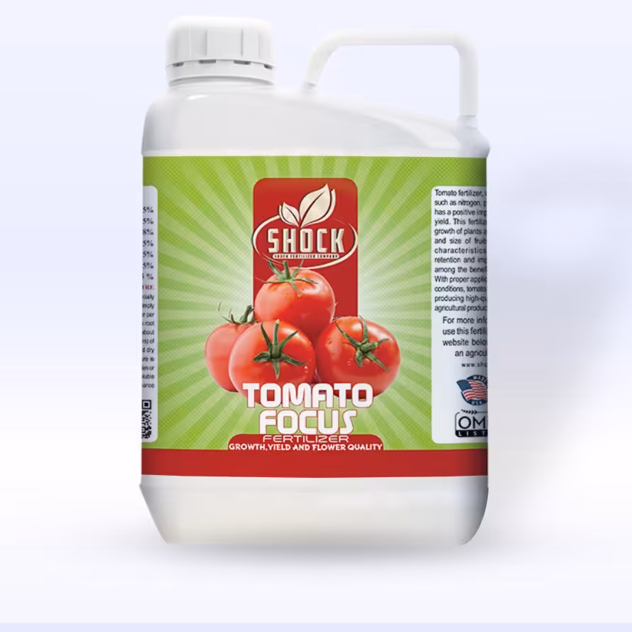 کود 5 لیتری نانو مایع مخصوص رنگ آوری گوجه فرنگی شوک اصل آمریکا