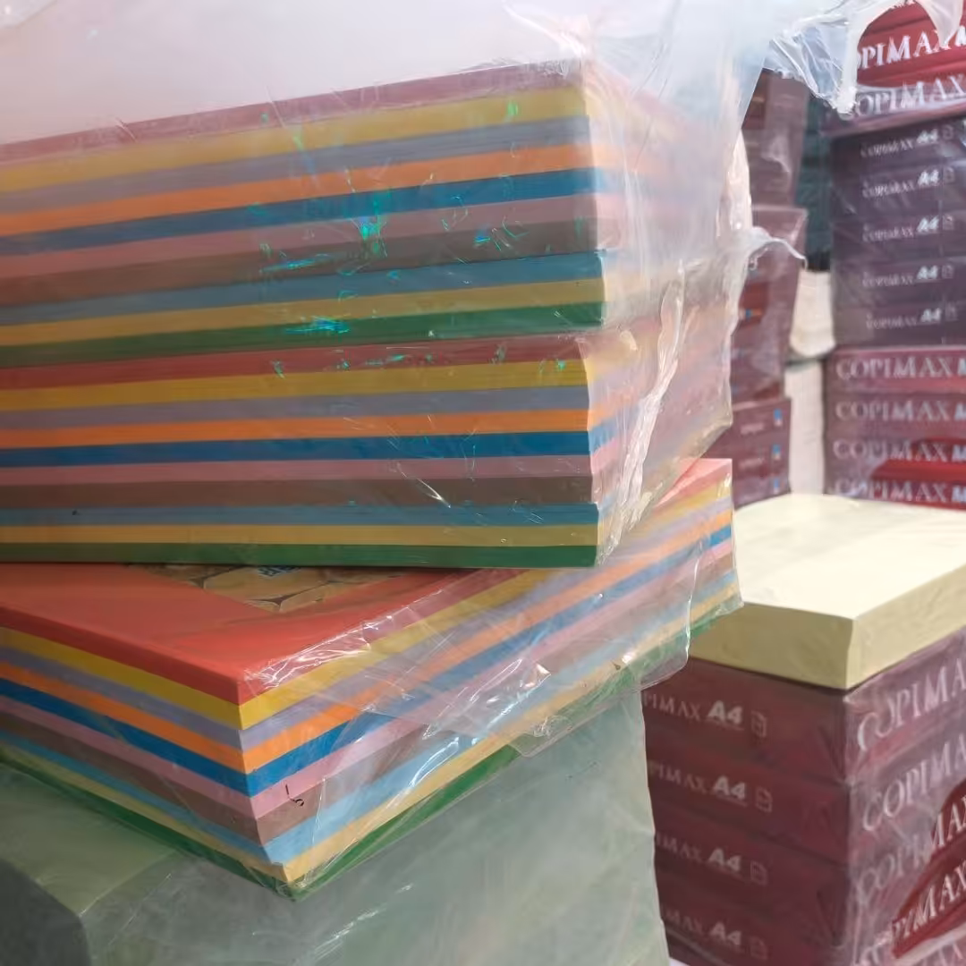 کاغذ رنگی A4 کپی مکس ده رنگ (پس کرایه)