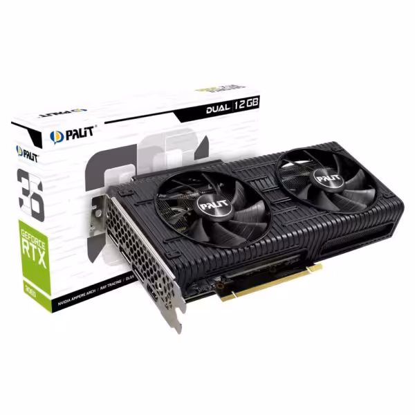 کارت گرافیک پالیت مدل GeForce RTX 3060 Dual 12G