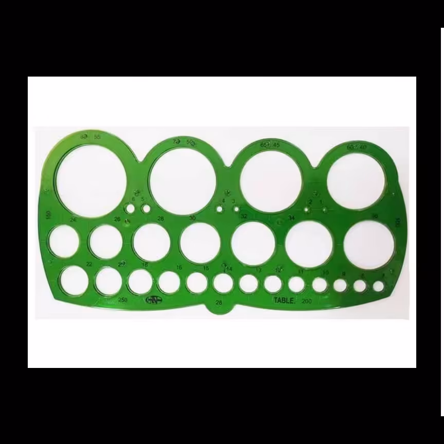 شابلون دایره کنگره دار TABLE بسته  24 عددی 