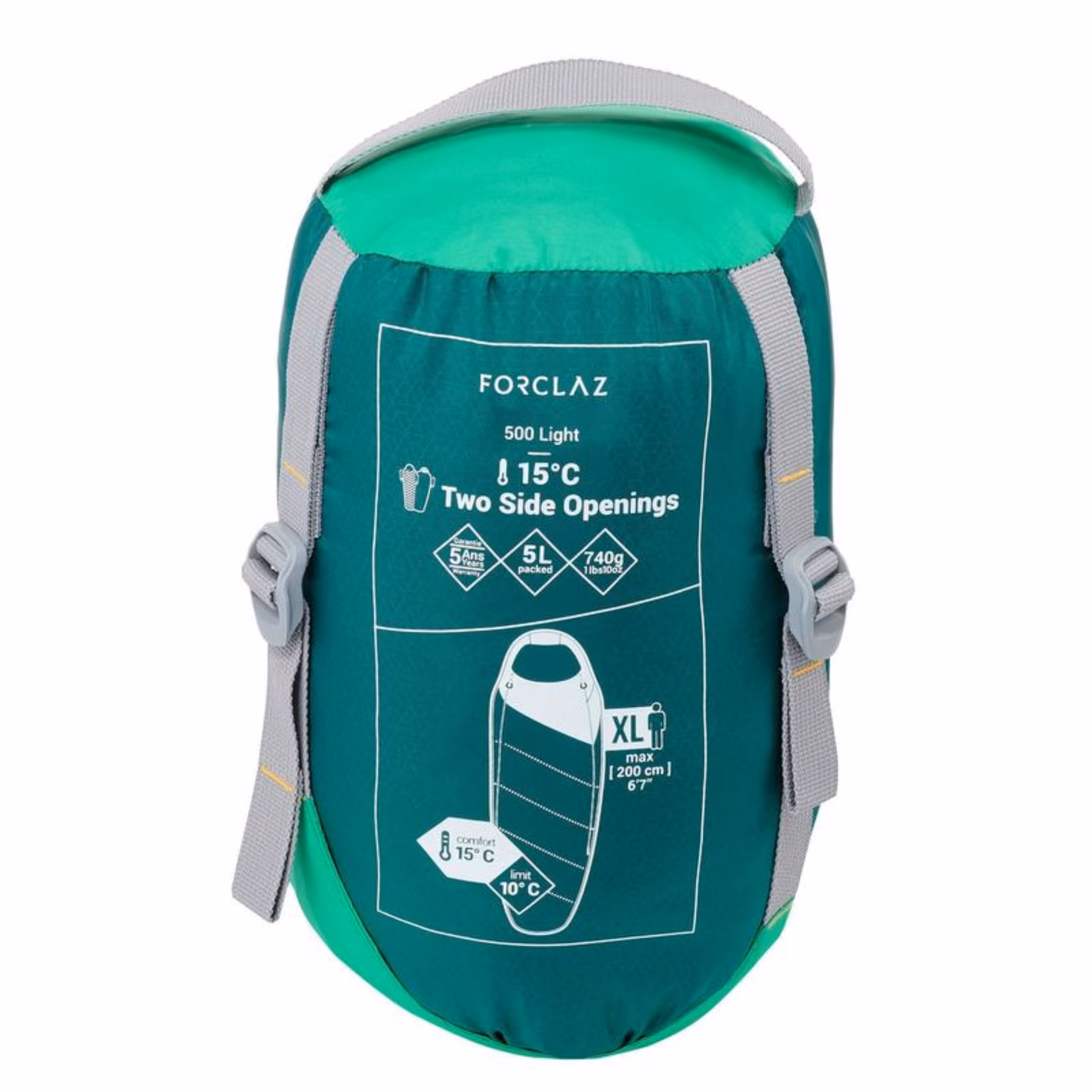 کیسه خواب فورکلاز مدل  Forcelaz Trek 500 15C