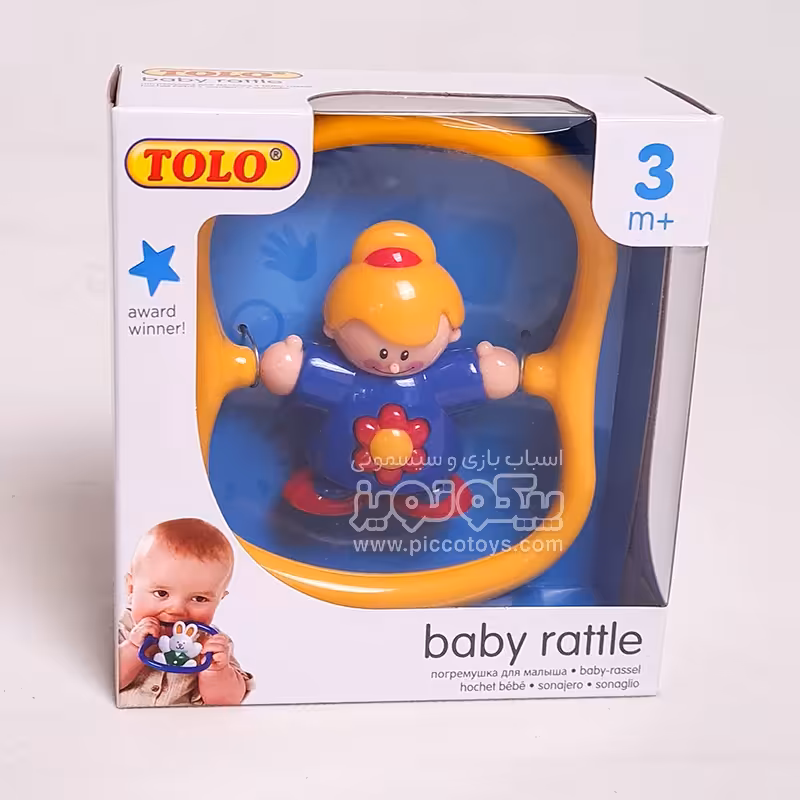 جغجغه تولو طرح دخترک رنگ آبی کد P/89591/A