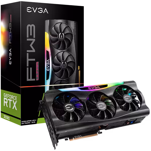 کارت گرافیک ای وی جی ای مدل GeForce RTX 3090 FTW3 ULTRA GAMING حافظه 24 گیگابایت