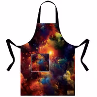 پیشبند آشپزخانه ضد آب سه لایه سایز 50 در 70 مدل A1-1008 شرکت رنس