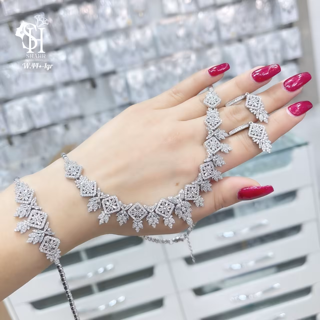 سرویس جواهری نقره 44