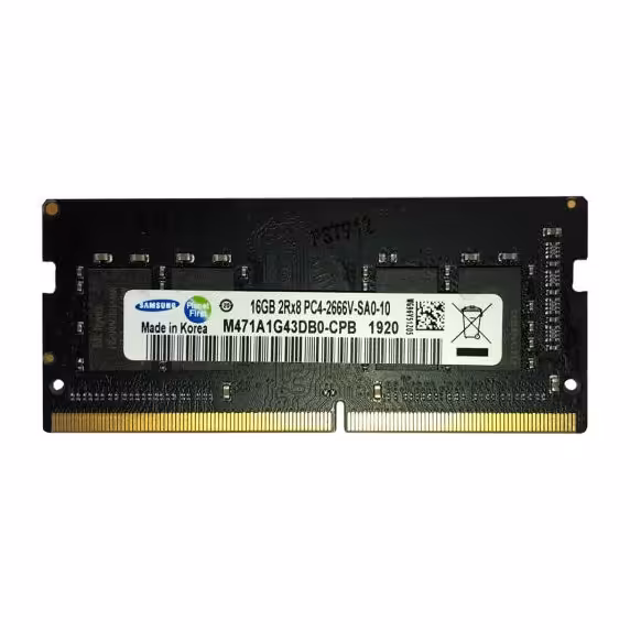رم لپ تاپ DDR4 2 کاناله 2666 مگاهرتز CL15 سامسونگ مدل PC4 ظرفیت 16 گیگابایت