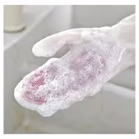 دستکش شستشو و نظافت مدل اسکاچ دار  یا یک  دست  فرچه