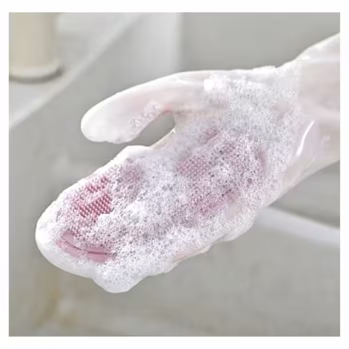 دستکش شستشو و نظافت مدل اسکاچ دار  یا یک  دست  فرچه