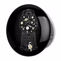 آینه جیبی خندالو طرح فضایی مدل تاشو کد 25140