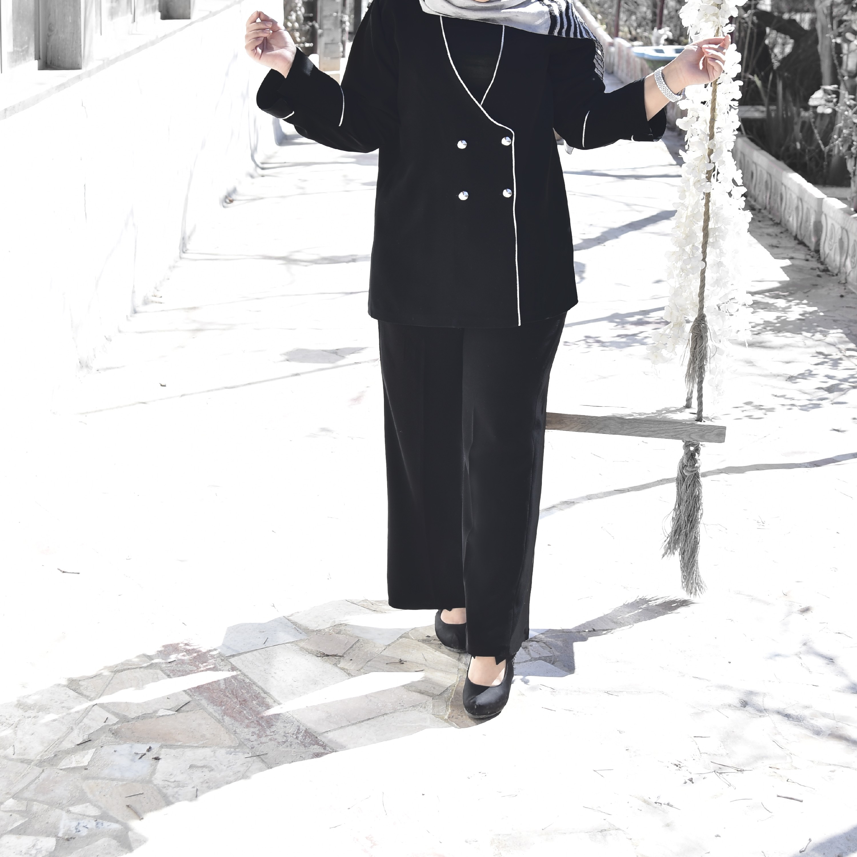 کت و شلوار مشکی خاص زنانه