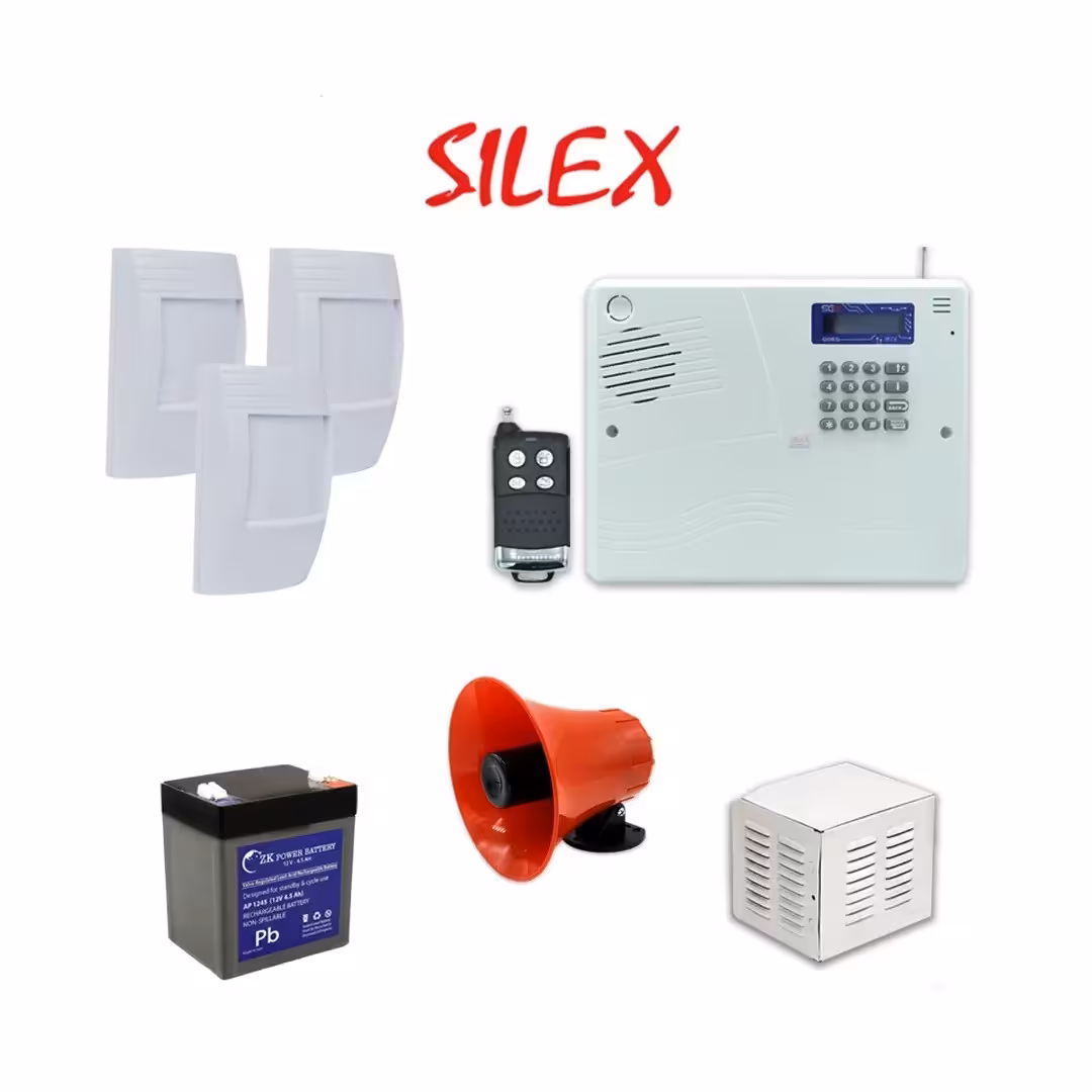 پکیج دزدگیر منزل و مغازه با 3 چشمی سایلکس SG8-S