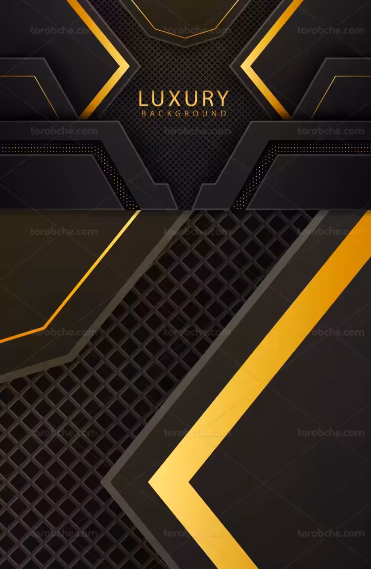 وکتور زمینه لوکس طلایی | گرافیک با طعم تربچه