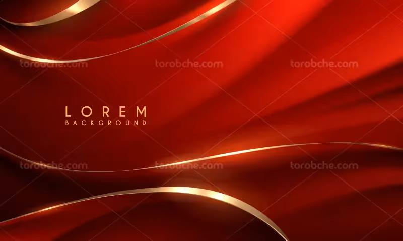 وکتور بک گراند قرمز و طلایی | گرافیک با طعم تربچه