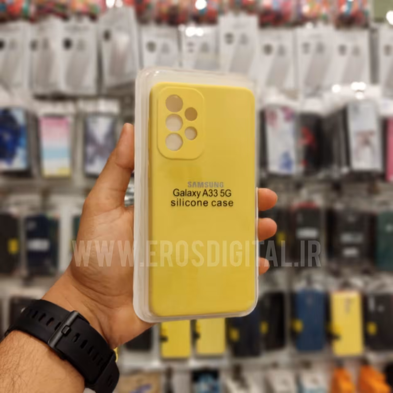 قاب سیلیکونی A33 5G اصل زیر بسته (اصل) - صورتی