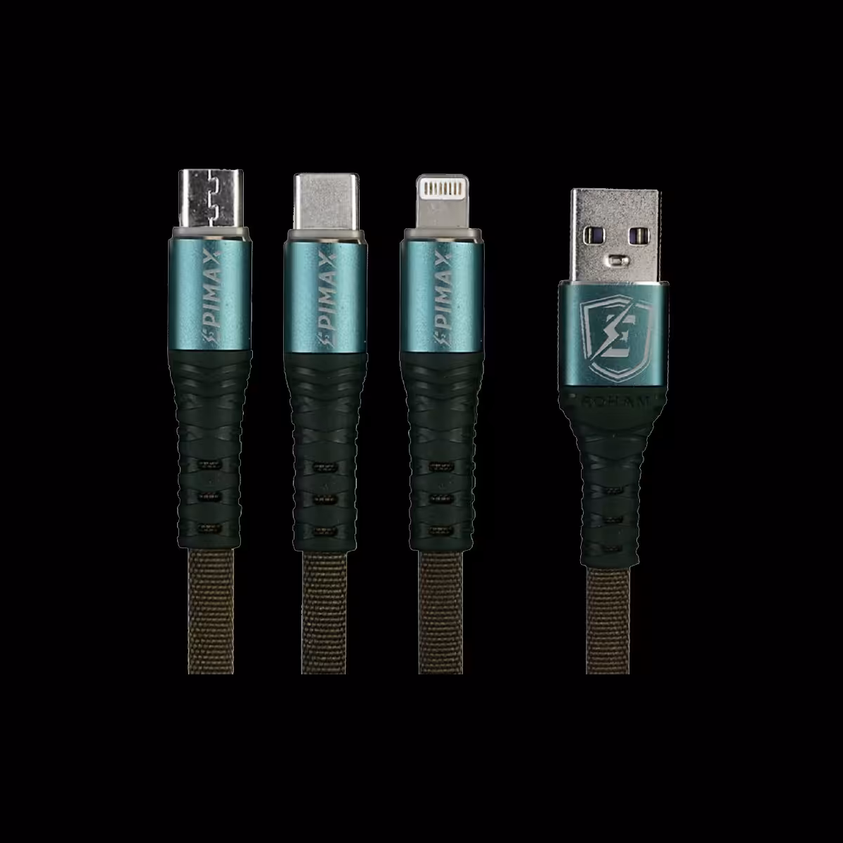 کابل سه کاره شارژر اپیمکس سه تایی داخل یک پک