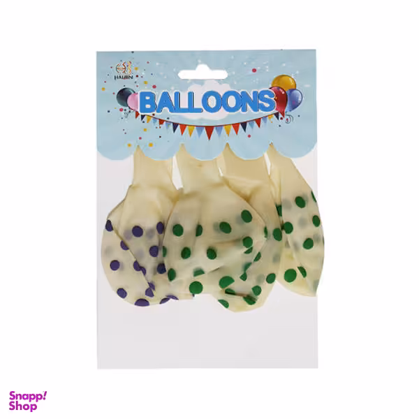 بادکنک مدل خالدار بسته 6 عددی