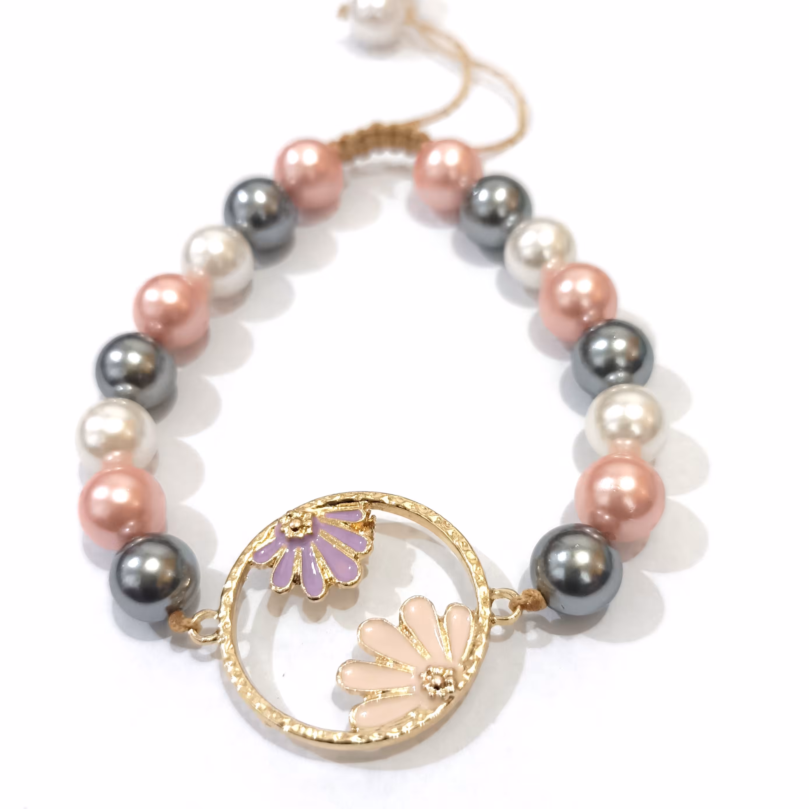 دستبند مروارید  دست ساز