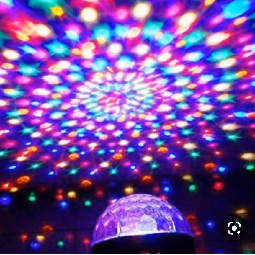 لامپ دیسکویی گردان هفت رنگ (عمده)