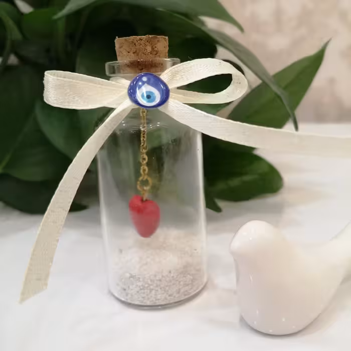 گیفت عروسی قلب شیشه ای