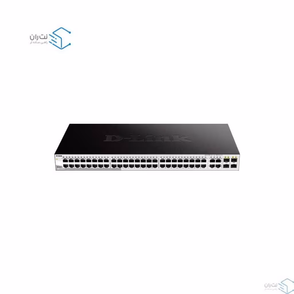 قیمت و خرید سوییچ شبکه 52 پورت هوشمند دی لینک مدل DGS-1210-52 | نت ران