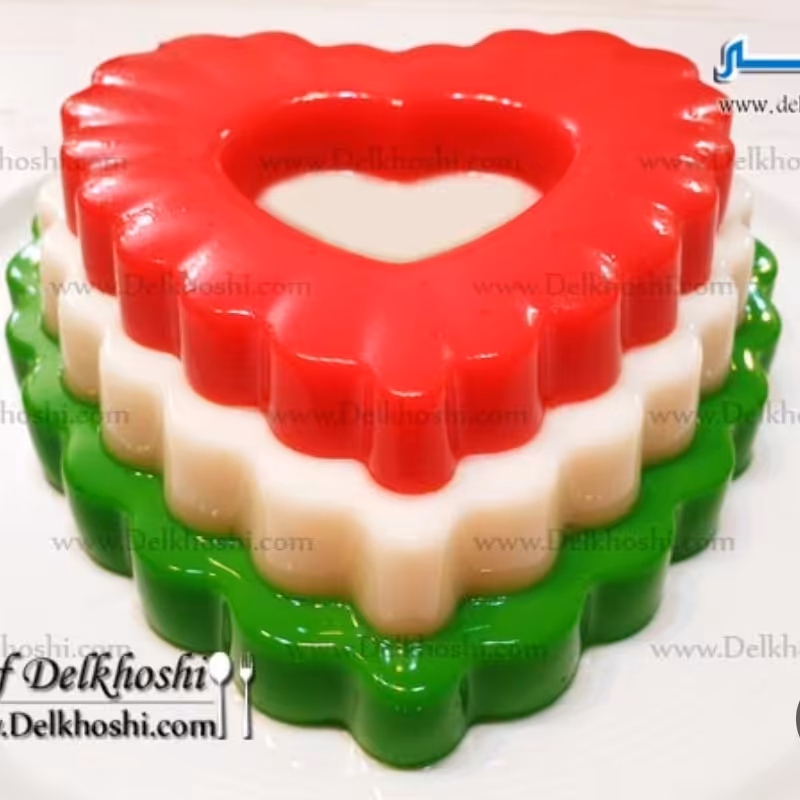 قالب ژله قلبی قطر 18 سانت
