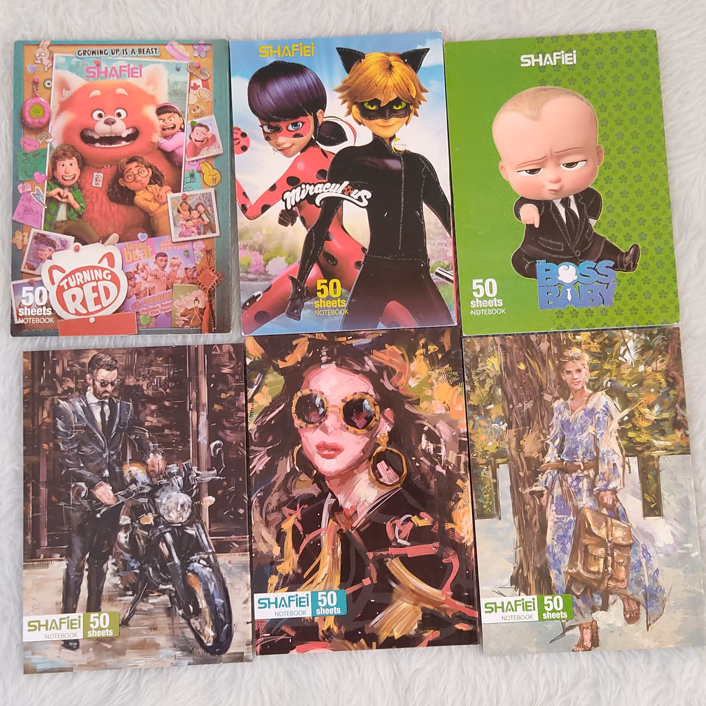 دفتر 50 برگ جلدگلاسه پشت چسب