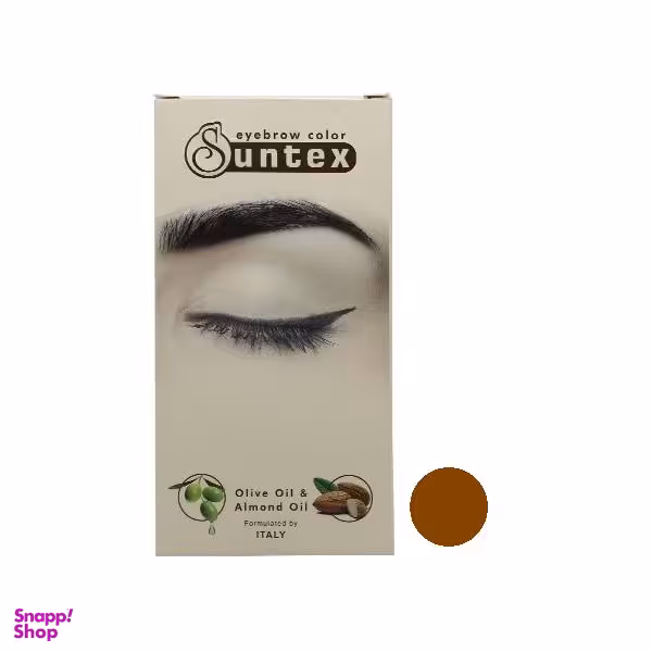 کیت رنگ ابرو سانتکس (Suntex) شماره C7-E8.3 رنگ بلوند طلایی روشن حجم 30 میلی‌لیتر
