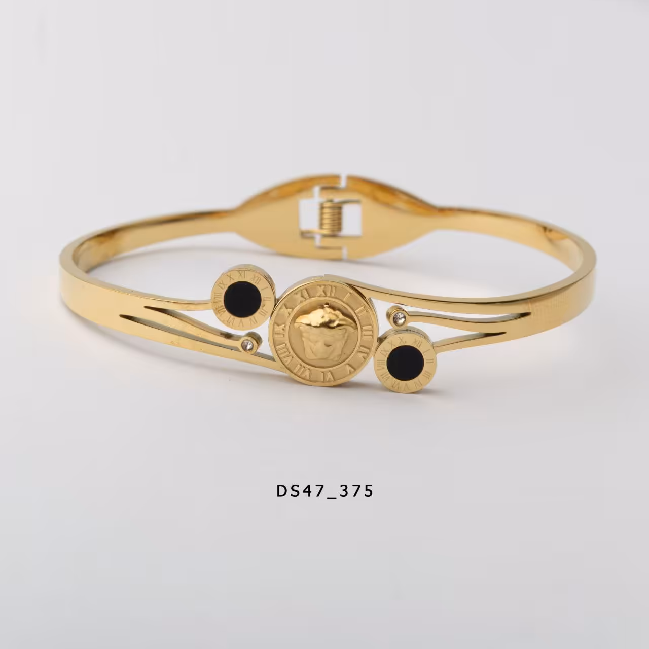 دستبند النگویی استیل 316 رنگ ثابت کد 8