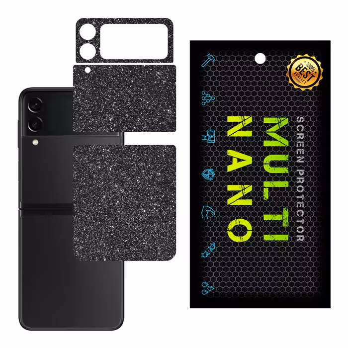 برچسب پوششی MultiNano مدل X-G1F-Gray برای پشت موبایل سامسونگ Z Flip 3