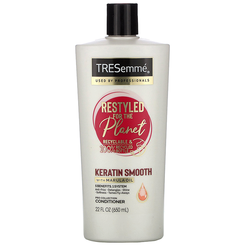 شامپو نرم کننده کراتینه موهای رنگ شده ترزمه Tresemme Conditioner Keratin Smooth Color With Moroccan Oil • خوش آرا